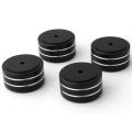 ICQURBT 12Pcs 40X20mm Aluminum HiFi AMP Speaker Isolation Stand Turntable DAC Feet Pad. 