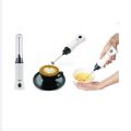 Rechargble Hand Liquid Mixer And Coffee Maker Juice Maker-White - Coffee Mixer. 