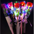 1/4Pcs 40Cm LED Simulation Luminous Rose Bouquet Light Decoration DIY Artificial Rose Flower Lamp Ornaments Light.
