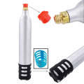 2PCS 0.6L Soda Maker Spare Reusable Accessory for Soda Machines ,Black+Blue+Silver. 