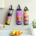 Home Grocery Bag Holder Wall Mount Plastic Bag Holder Dispenser Hanging Storage. 