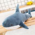 140 Cm Cute Shark Doll Kawaii Extra Large Shark Animal Stuffed Plush Toy Super Soft Sleeping Pillow Children's Birthday Gift. 