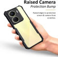 Back Cover for Vivo Y16, 360 Degree Protection(Transparent,Black).