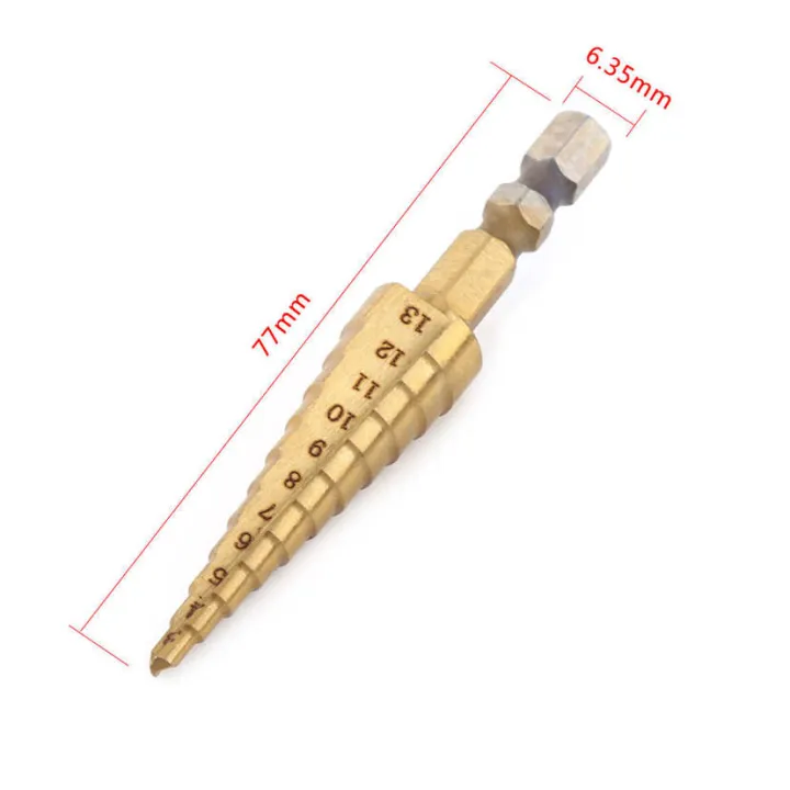 Wear%20Resistance%20Step%20Drill%20Bit%20Hole%20Cutter%20Hex%20Shank%203-13mm%20for%20Wood%20Metal%20-%20Image%203