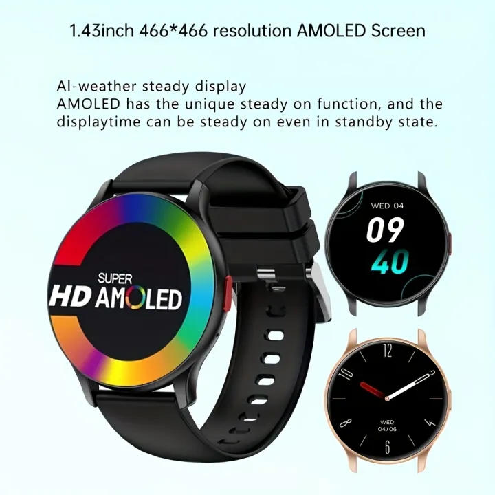 1.43%20Inch%20Full%20Touch%20Screen%20Round%20Wireless%20Wireless%20Call%20Watch%20Smart%20Watch,%20With%20100%20Sports%20Modes%20Exercise%20Fitness%20Tracker,%20Voice%20Calling%20Always%20On%20Display%20Smart%20Watch%20For%20Men%20Women%20-%20Image%202