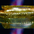 Color guarantee High Quality and Unique Gold Plated Bangles / Bala / Ruli / Curi- 1 Pair. 