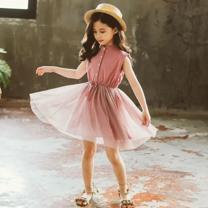 Girls'%20Dress%20Summer%20Pure%20Cotton%20Children's%20Skirt%20Teen%20Girl's%20Clothing%20Sweet%20Tulle%20Skirt%20Baby%20Girl%20Summer%20Dress%20Trendy%20-%20Image%207