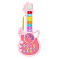 Electric Guitar Music Toys Glowing Button Design Handheld Musical Instruments Electronic Early Education Learning Gifts For Kids.