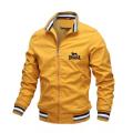 Lonsdale - Men's slim fit standing neck baseball jacket, Happy logo, casual, latest spring fashion, high quality, 2024.