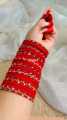 Metal Velvet bangles for woman multicolor (48 Piece).
