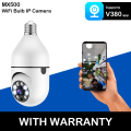 Bulb IP Camera 360 Degree Rotation V380 App Wi-Fi IP Camera MX500 IP CCTV Camera Wireless Security Camera WIFI 360 Camera E27 Holder. 