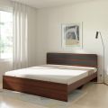 Nice Furniture Semi Box Khat, Sellena Engineered Wood King Size Bed without storage (Antique+ Black finish).