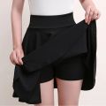 2023 Flared Skirts Women's Basic Shorts Skirt Fashion Versatile Black Casual Mini Skater Medium Pleated Fluffy Skirt Plus Size.