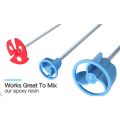 Pack of 3 Paint, Epoxy Resin, Mud&Ceramic Glaze Mixer Paddle Blades-Power Drill Stirring Attachment-Mixer Mixing Paddles.
