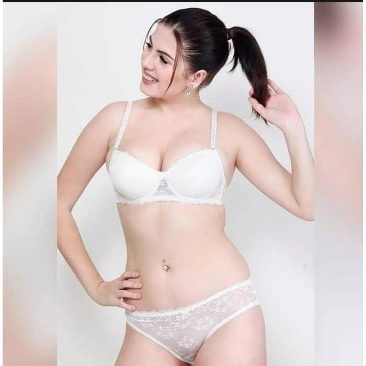 Net pushup Comfortable bra penty set  for sexy women and girls - Bra - Bra - Bra For Girls - ব্রা