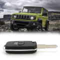 Car Remote Key Fob Uncut Shell Case Keychain for Suzuki Jimny JB74 2019+. 