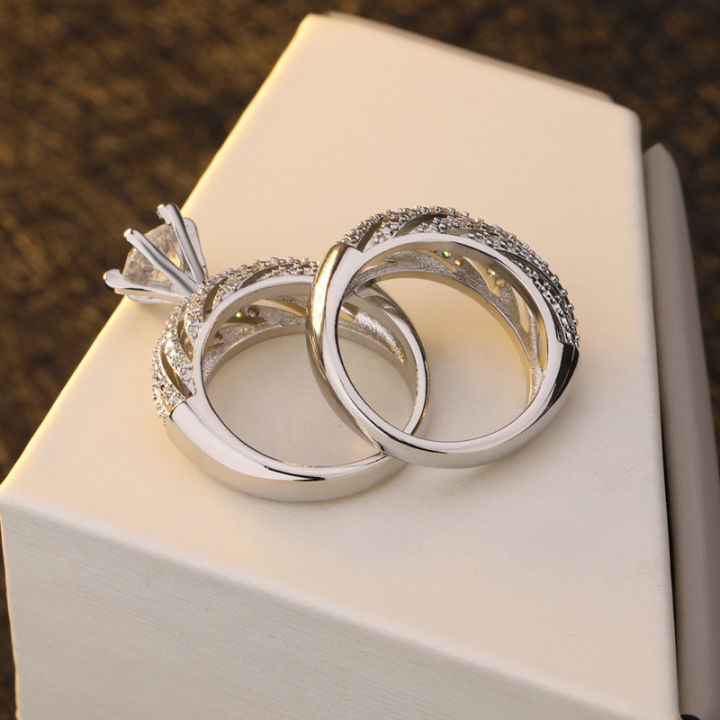 Luxury%202pcs/set%20Gemstone%20Diamond%20Ring%20Set%20Top%20Quality%20Party%20Wedding%20Rings%20For%20Women%20Accept%20Custom%20Silver%20Sterling%20925%20ZRR955%20-%20Image%206