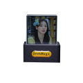 Crystal Cube Photo Display Holographic Desktop Smart Weather Station Digital Clock With GIF Animations Album Jessica.