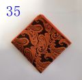 Luxury 1Pcs Rumal Paisley Silk 23x23cm Hankies Men's Pocket Square Handkerchiefs For Men Suit Wedding Party Suit Accessories. 