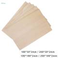 10 Pieces Wood Sheets Board Thin Plywood Board for Making Plane Model Crafts 100x50x2mm. 