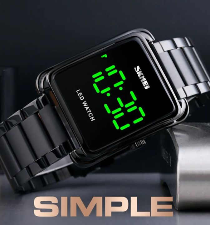SKMEI%20SK1505%20Black%20Stainless%20Steel%20Digital%20Watch%20For%20Men%20-%20Black%20-%20Image%203