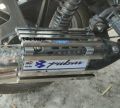Pulsar 150 single disc foot rest silencer guard stainless. 