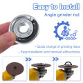 Flange Lock Nut Self-locking Pressure Plate Quick Release M14 Angle Grinder Locking Chuck Angle Grinder Tool Accessories. 
