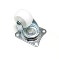 White 1 Inch - Universal Swivel Rubble Caster Wheel of 2 Pieces. 
