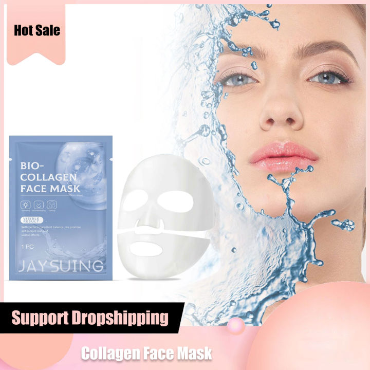 Collagen Face Mask Fade Fine Lines Anti Wrinkl-E Lifting Firming Moisturizing Brightening Nourishing Skincare Face Sheet Mask