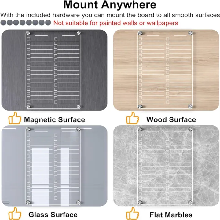 Acrylic%20Magnetic%20Dry%20Erase%20Board%20for%20Fridge,Clear%20Magnetic%20to%20Do%20List%20White%20Board,2Pcs%20Acrylic%20Dry%20Erase%20to%20Do%20List%20Easy%20Install%20Easy%20to%20Use%20-%20Image%206