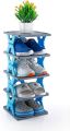 5 Tier Shoe Rack, Adjustable Shoe Rack ,Multi Tier Foldable Shoe Organizer Rack Multifunctional Storage Free Standing Shoe Shelf. 