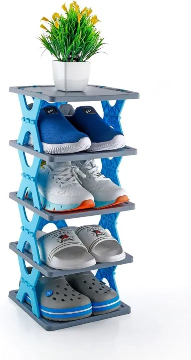 5%20Tier%20Shoe%20Rack,%20Adjustable%20Shoe%20Rack%20,Multi%20Tier%20Foldable%20Shoe%20Organizer%20Rack%20Multifunctional%20Storage%20Free%20Standing%20Shoe%20Shelf%20-%20Image%203