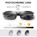 CLLOIO Aluminum Photochromic Sunglasses Men Polarized Day Night Driving Chameleon Glasses Anti-Glare Change Color Sun Glasses UV.