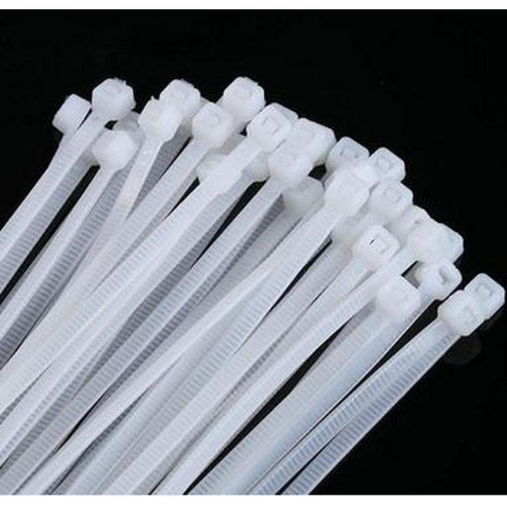 Cable Tie - 8 inch white (5x100 pcs)