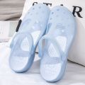 Veblen Cave Shoes Women's Summer Slippers Non-slip Soft Sole Beach Jelly Solid Color Toe Sandals. 