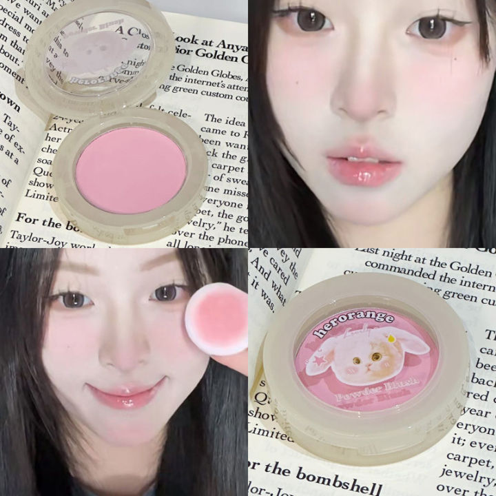 HERORANGE~Cute%20meow%20meow%20monochrome%20blush%20highlighter%20contour%20peach%20atmosphere%20brightening%20-%20Image%206