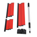Skimming Blade Handle Set Dry Wall Skimming Tool Detachable Ergonomic 250mm 400mm 600mm Long Lasting High Strength for Ceiling.