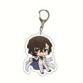Anime Keychain Bungou Stray Dogs Atsushi Nakajima Dazai Key Chain for Women Accessories Cute Bag Pendant Key Ring for Fans Gift.