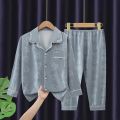 Teenager Boy Girl Pajamas Set Kids Spring Autumn Print Cute Cotton Sleepwear Long Sleeve Birthday Gift School Loungewear 3-16Y. 