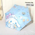 Sanrio Automatic Umbrella Cinnamoroll Kuromi Sunny Rain Dual Use Cinnamoroll Kuromi Folding Black Coated Bumper Fabric Gift. 