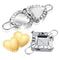 umpling aker ould Stainless Steel eart Shaped umpling ress itchen ools. 