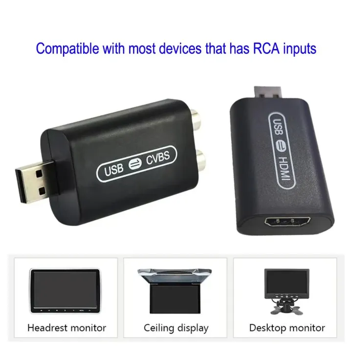 【Best Price Guaranteed】 USB Interface To RCA Video Out Adapter Connect ...