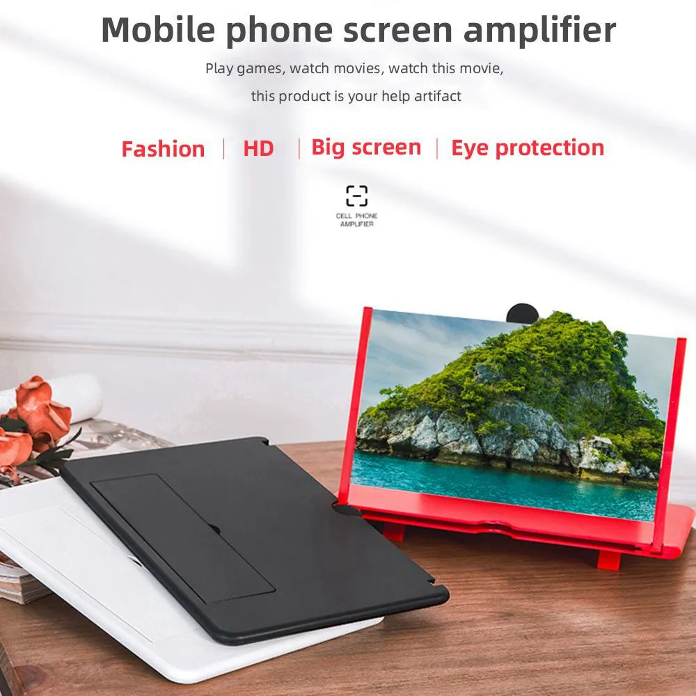 12 inch Mobile Phone Screen Magnifier 3D HD Video Amplifier Smartphone Mobile  Phone Screen Magnifier Enlarged Expander Stand: Buy Online at Best Prices  in Bangladesh | Daraz.com.bd