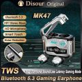 【Ready Stock+FREE Shipping+COD】MK47 TWS Wireless Headphones Earphones Bluetooth Touch Control Noise Reduction HIFI Stereo Waterproof Earbuds Headsets With Mic. 
