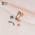 1PC 14G G23 Titanium Piercing Nose Ring Navel Surgical Belly Button Rings Navel Piercing Goth Ombligo Ball Nombril.