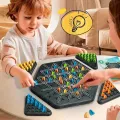 Creativity Chain Triangle Chess Game Chain Triangle Game Interactive Peg Game Puzzle Triangle Chess Triggle Board Game Exercise Thinking Toys Desktop Puzzle Game. 