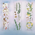 RHS Online 6PCS PET Flat Stickers Flower Series Rose Butterfly Album Diary Decorative Scrapbooking Sticker Gift. 