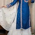 New Collection Naira Cut Readymade Embroidery Work Three Piece Collection. 