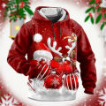 New 3D Santa Claus Xmas printing hoodies kids Xmas Merry Christmas fashion hooded sweatshirts women funny hoodie pullovers tops. 