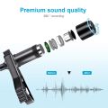 MAMEN 3.5mm Plug Lavalier Microphone with 8m Long Cable for Camera Smartphone Laptop Interview Vlog Recording Microphone. 